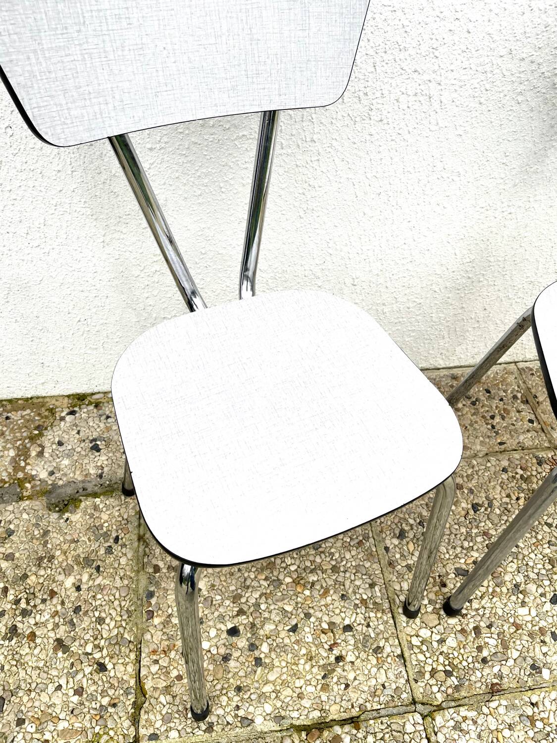 Set of two formica chairs