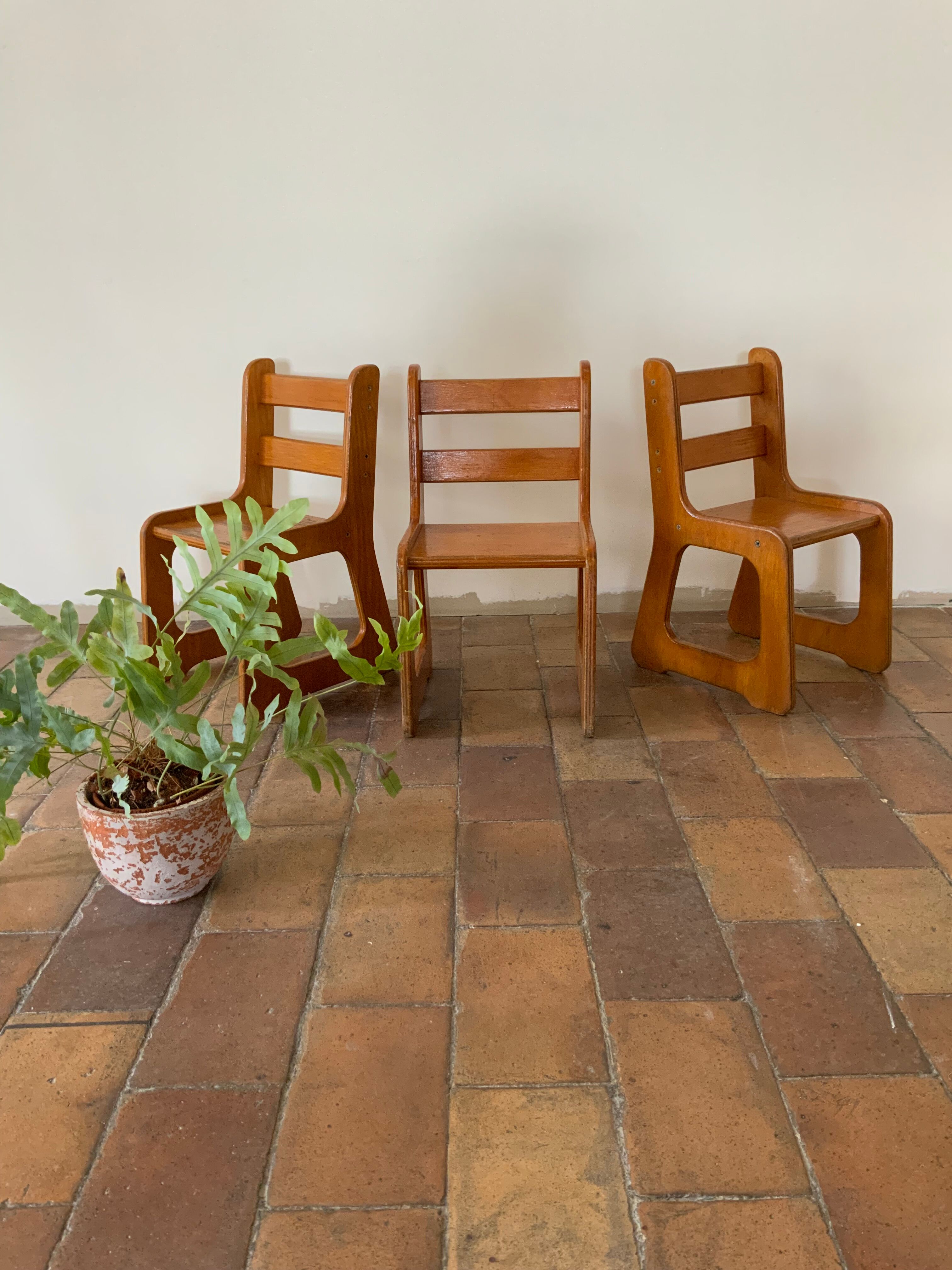 Vintage sled children's chair