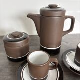 Vintage River Dolphin coffee service – Matte stoneware