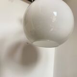 White Ball/Globe Pendant Lamp Vintage