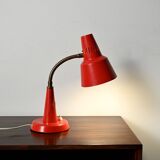 Gemi red Scandinavian table lamp, 1960s