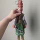 Decorative wooden puppet handcrafted.