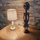 Table lamp with alabaster marble base, vintage 60s.
