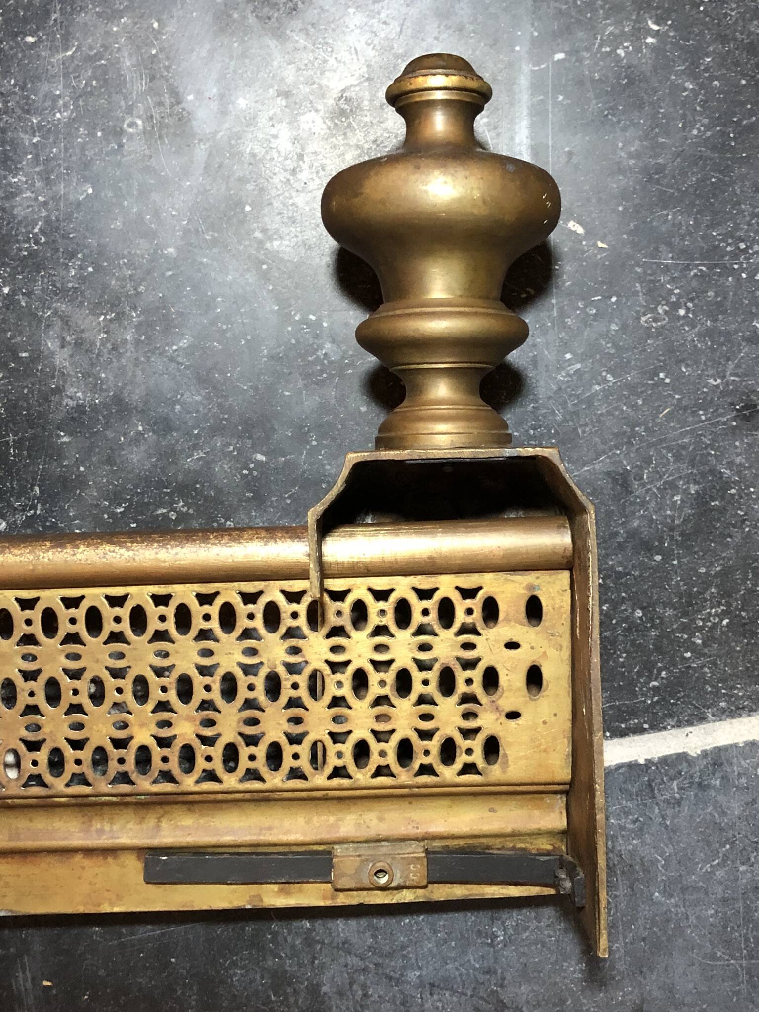 Fireplace Bar / Fire Screen / Fireplace Ornament, Antique Brass or Bronze Decor
