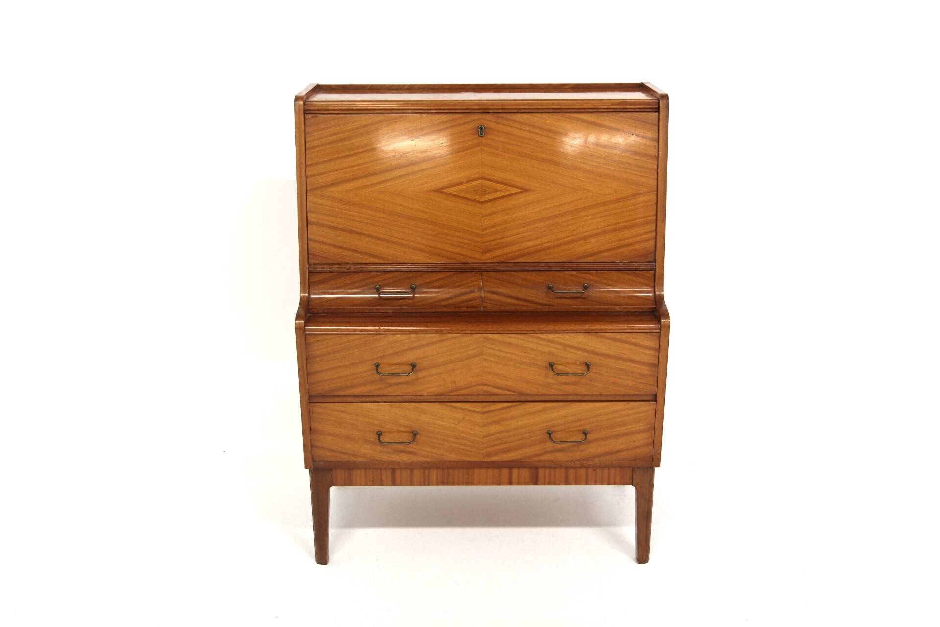 Scandinavian mahogany secretary, Sweden, 1960
