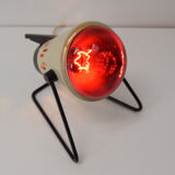 Mid-century infra table lamp,r ed light, circa 1980's