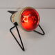 Mid-century infra table lamp,r ed light, circa 1980's