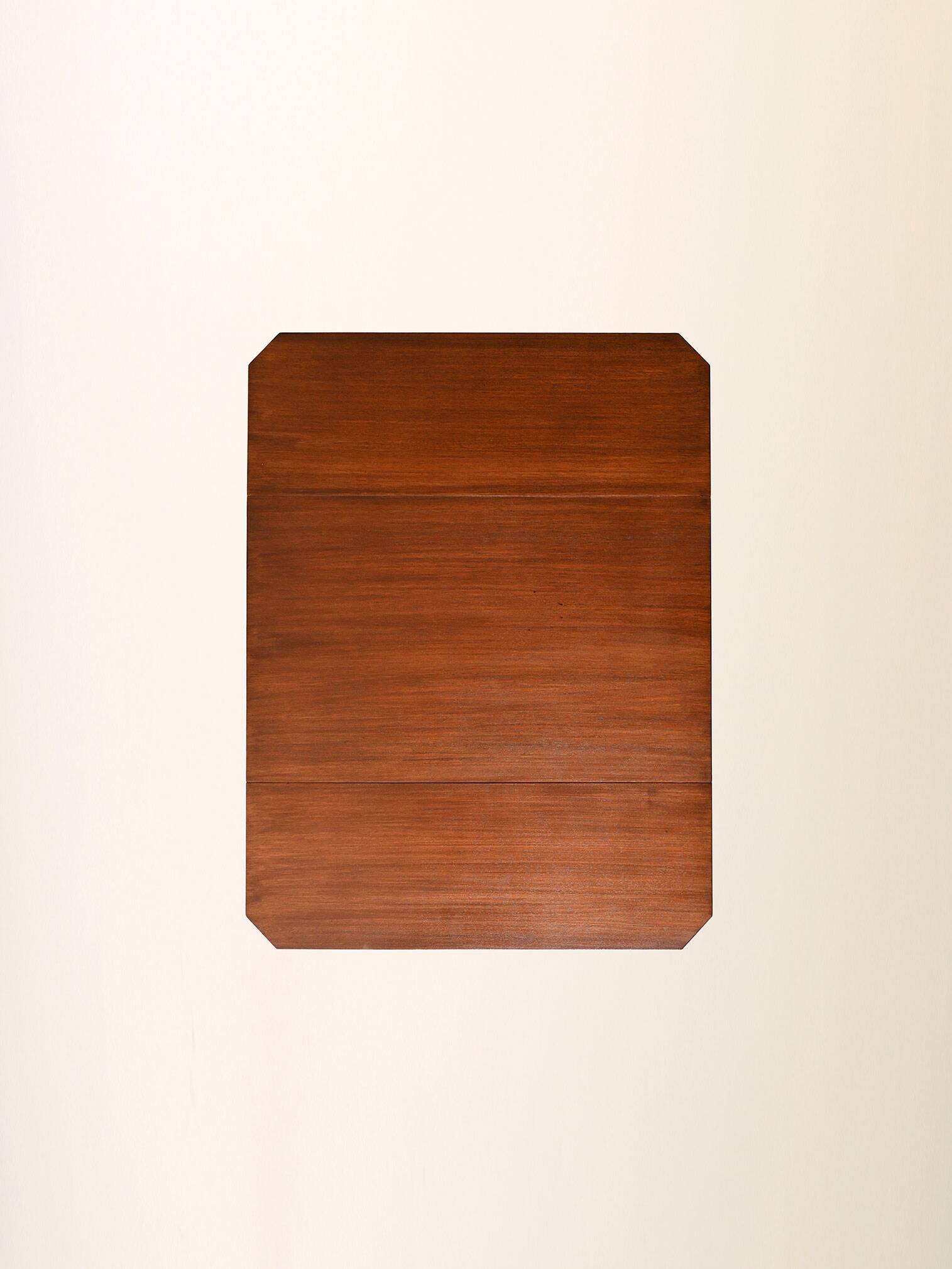 Vintage Scandinavian mahogany trolley 1940s with brass details