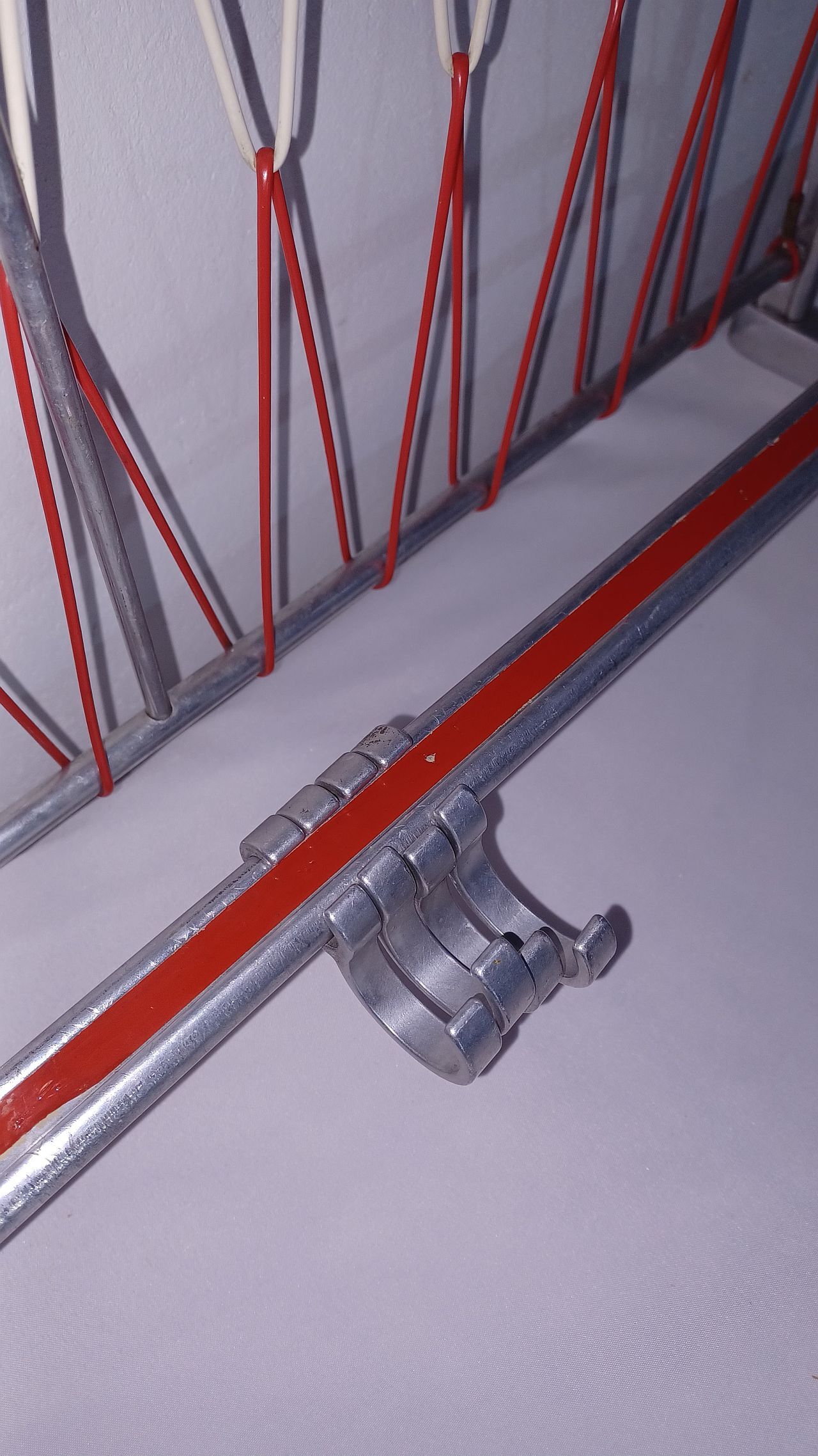 Wall coat rack aluminum 1970