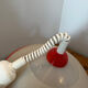 Suspension design Memphis red and white vintage model from the 80s.