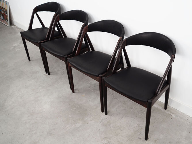 Lot de 4 chaises modèle n°31 de Kai Kristiansen 1970