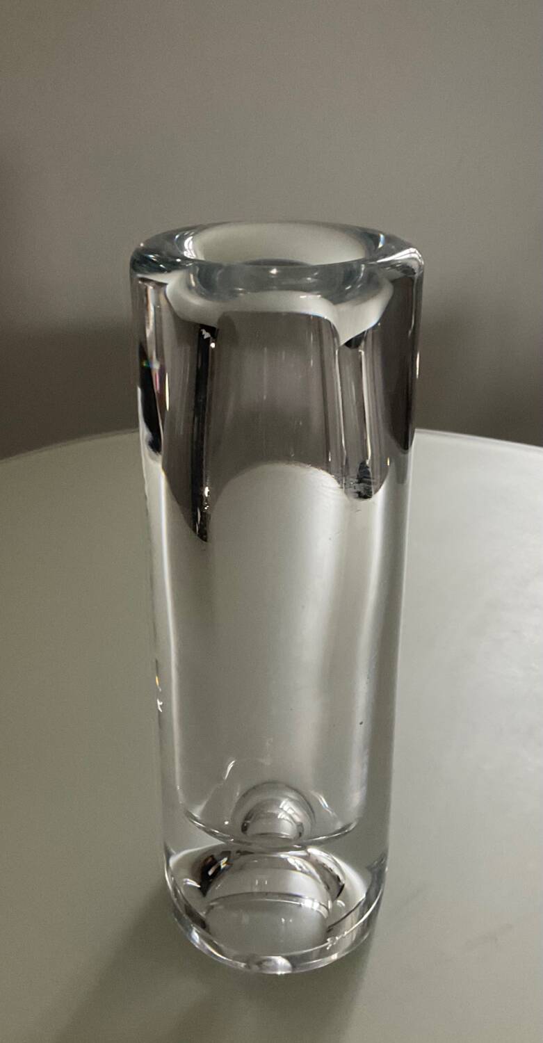 Crystal magnifying glass vase from the 70s