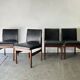 4 Mid-Century 1960s dining chairs by Vanson