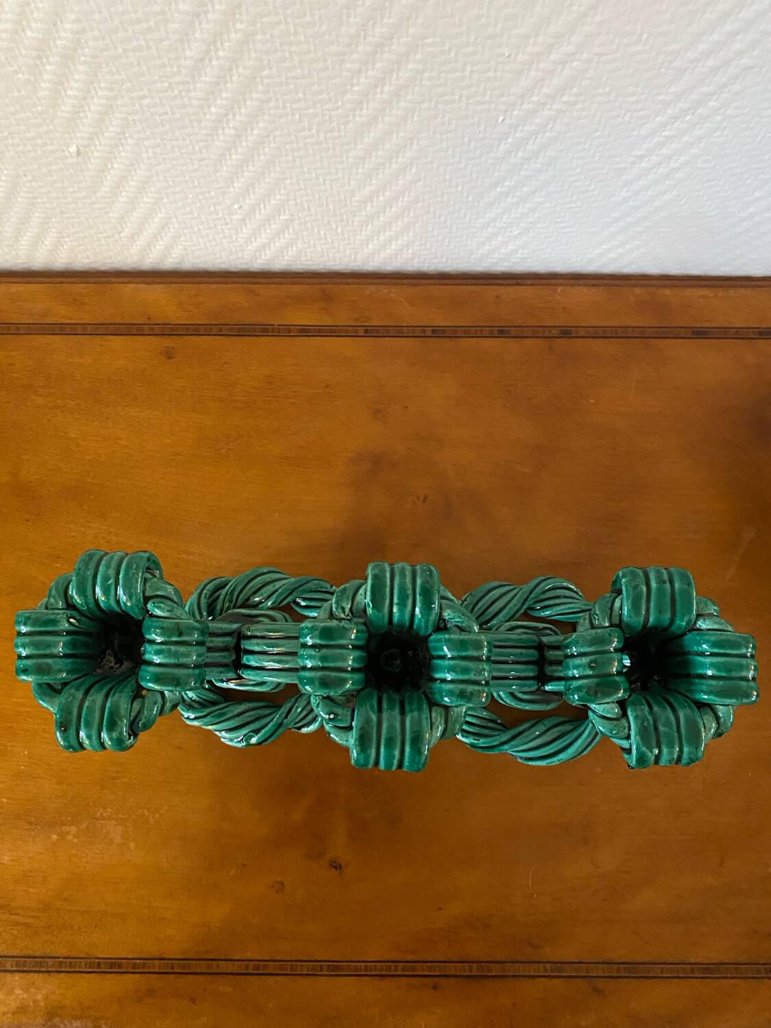 Vallauris 1950 barbotine candlesticks