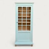 Antique celadon glass Parisian wardrobe H162