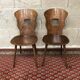 Pair chair bistro baumann gentian vintage 50/60