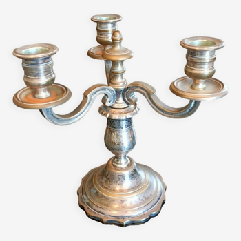 Candlestick candlestick 3 fires silver