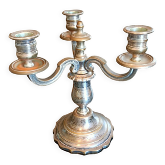 Candlestick candlestick 3 fires silver