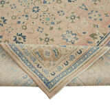 Hand-knotted persian antique 1970s 305 cm x 388 cm beige wool carpet