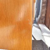 Vintage light oak desk from the 70s