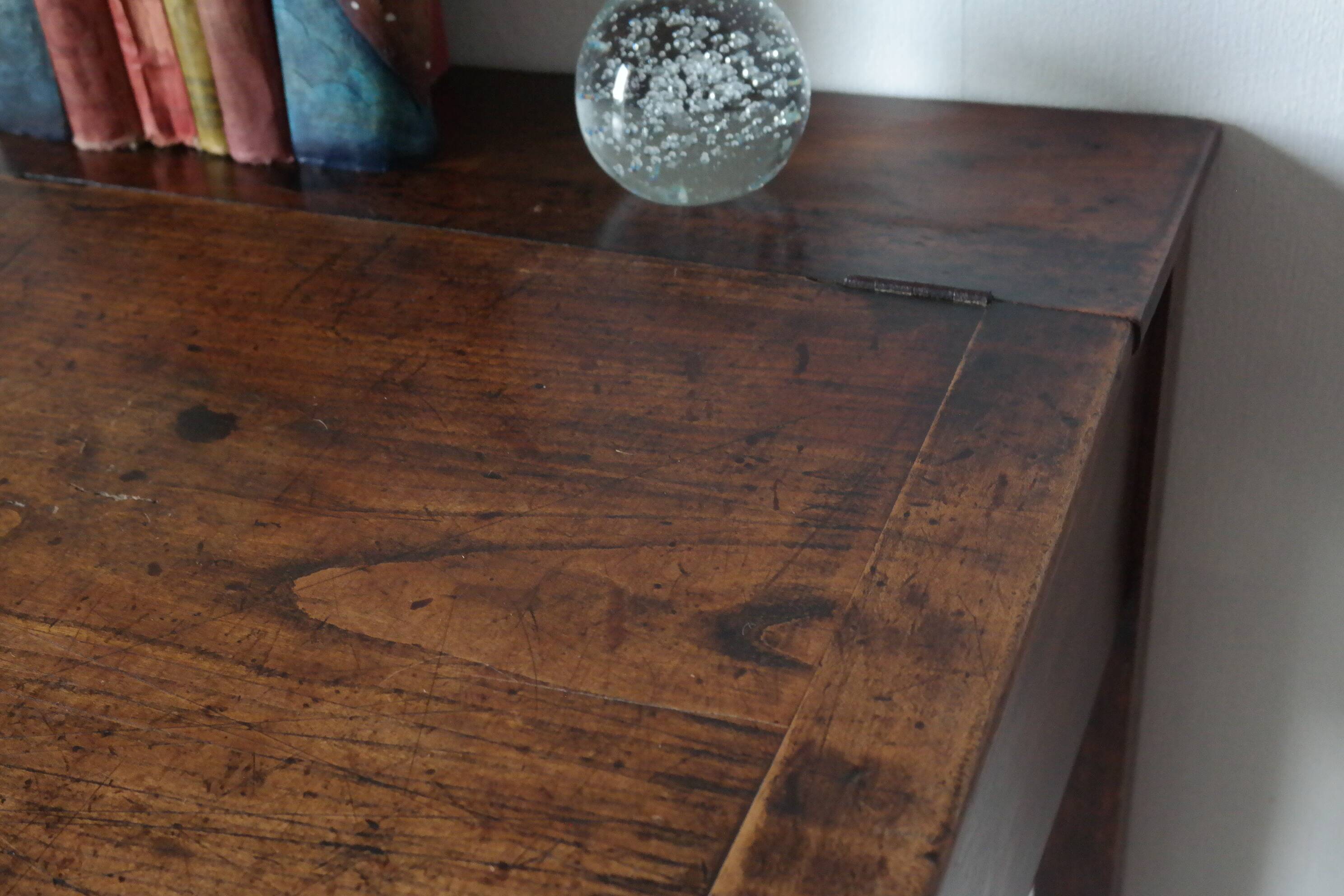 Old desk in walnut school master