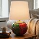 Lamp "Laque Line" Jean-Noël Bouillet (JNB) - Painted Glass Globe Signed