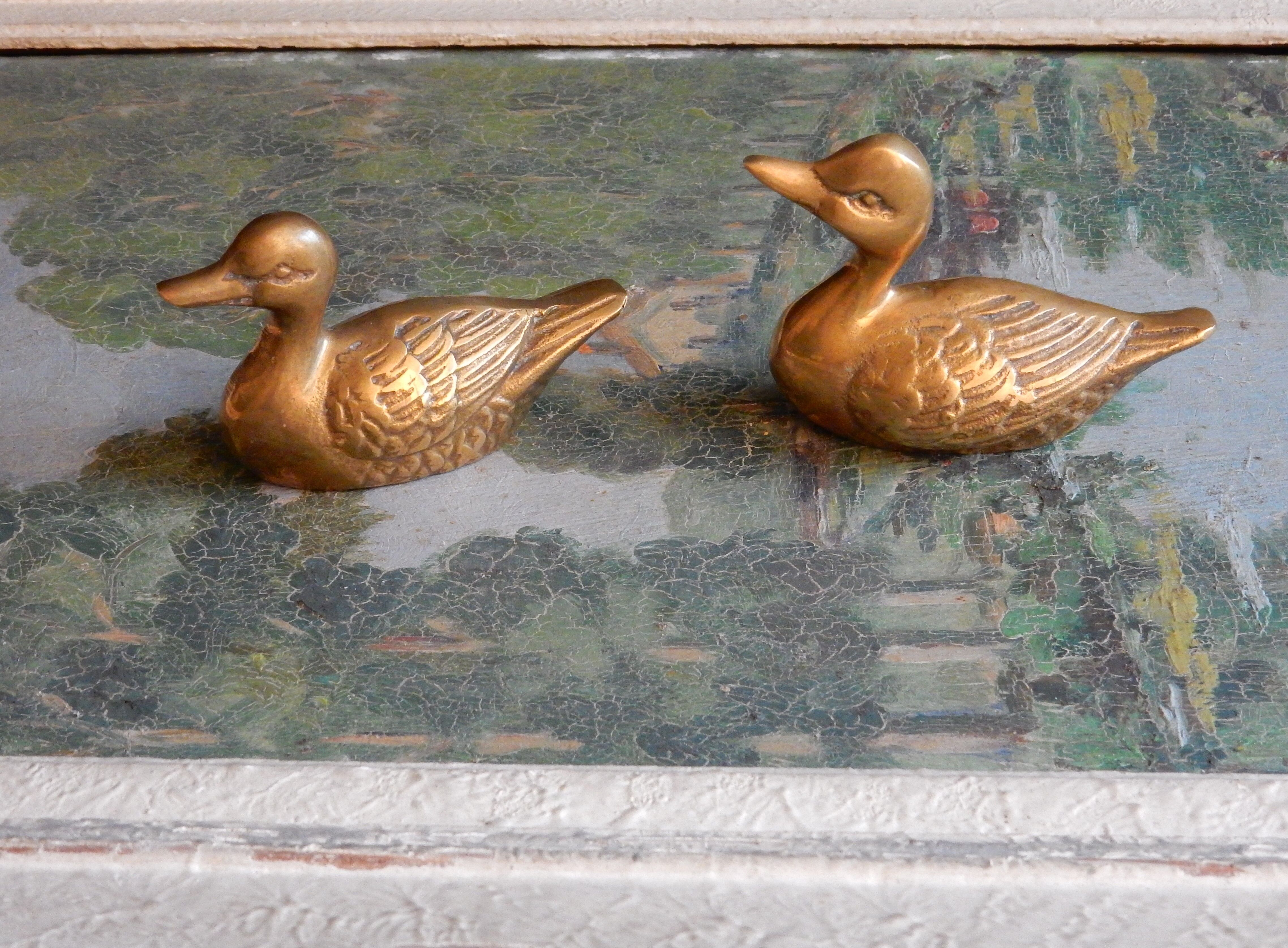 Couple of brass ducks