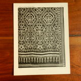 Old fabric board Ikät de Borné 1930