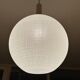 Large vintage glass ball pendant light, 60s