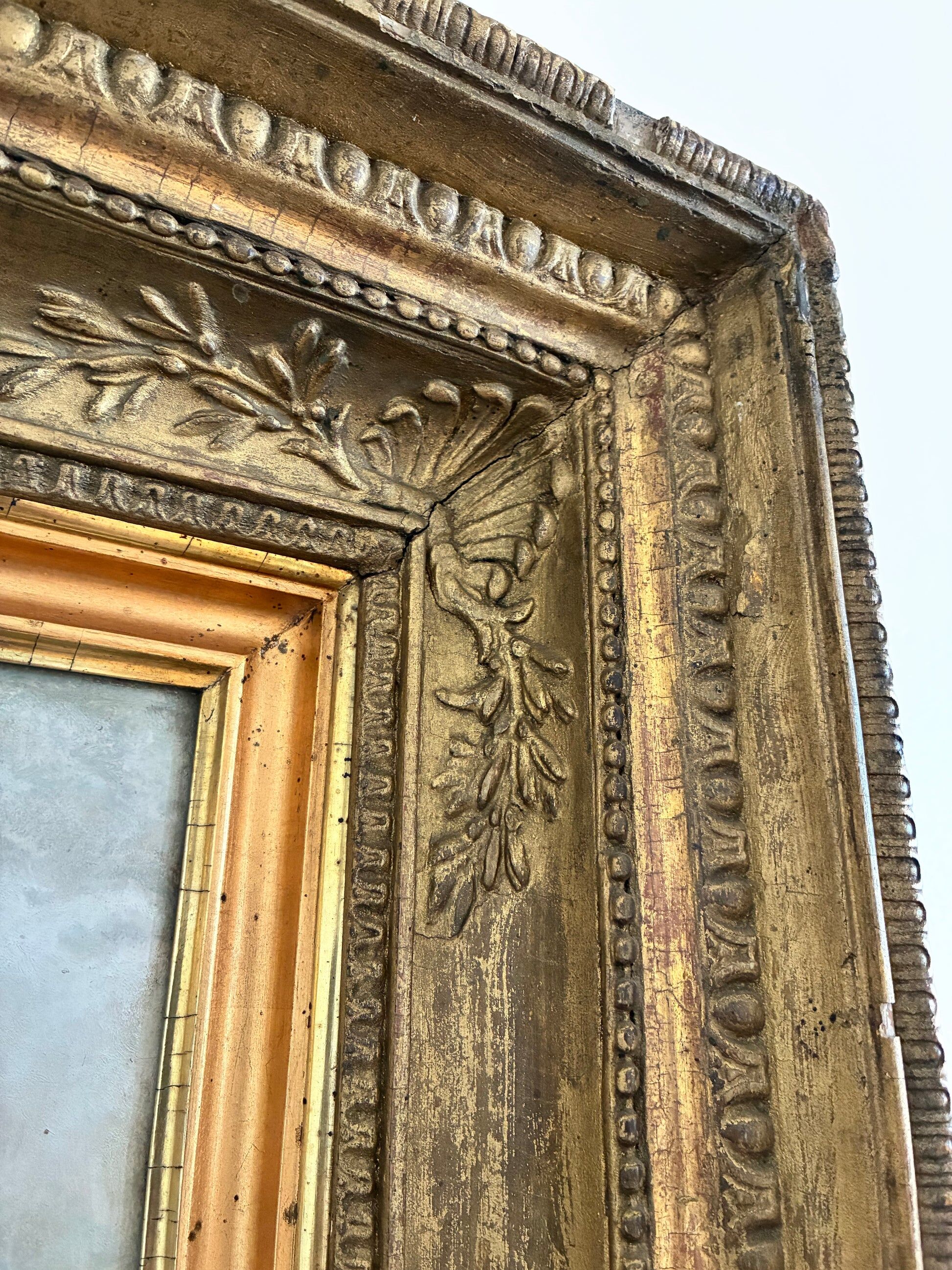 Antique seaside oil painting, c. 1845