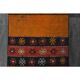 1970s Turkish Oushak Handmade Wool Cotton Red Runner Rug 65x229