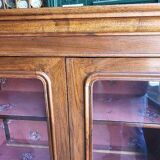 Vitrine biblioheque louis philippe en noyer du xix ème siecle