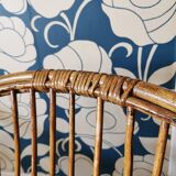 2 rattan basket chairs