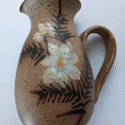 Jug vintage stoneware Vallauris pyrité