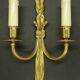 Large pair of Louis XVI style wall lights from Hettier Vincent - bronze