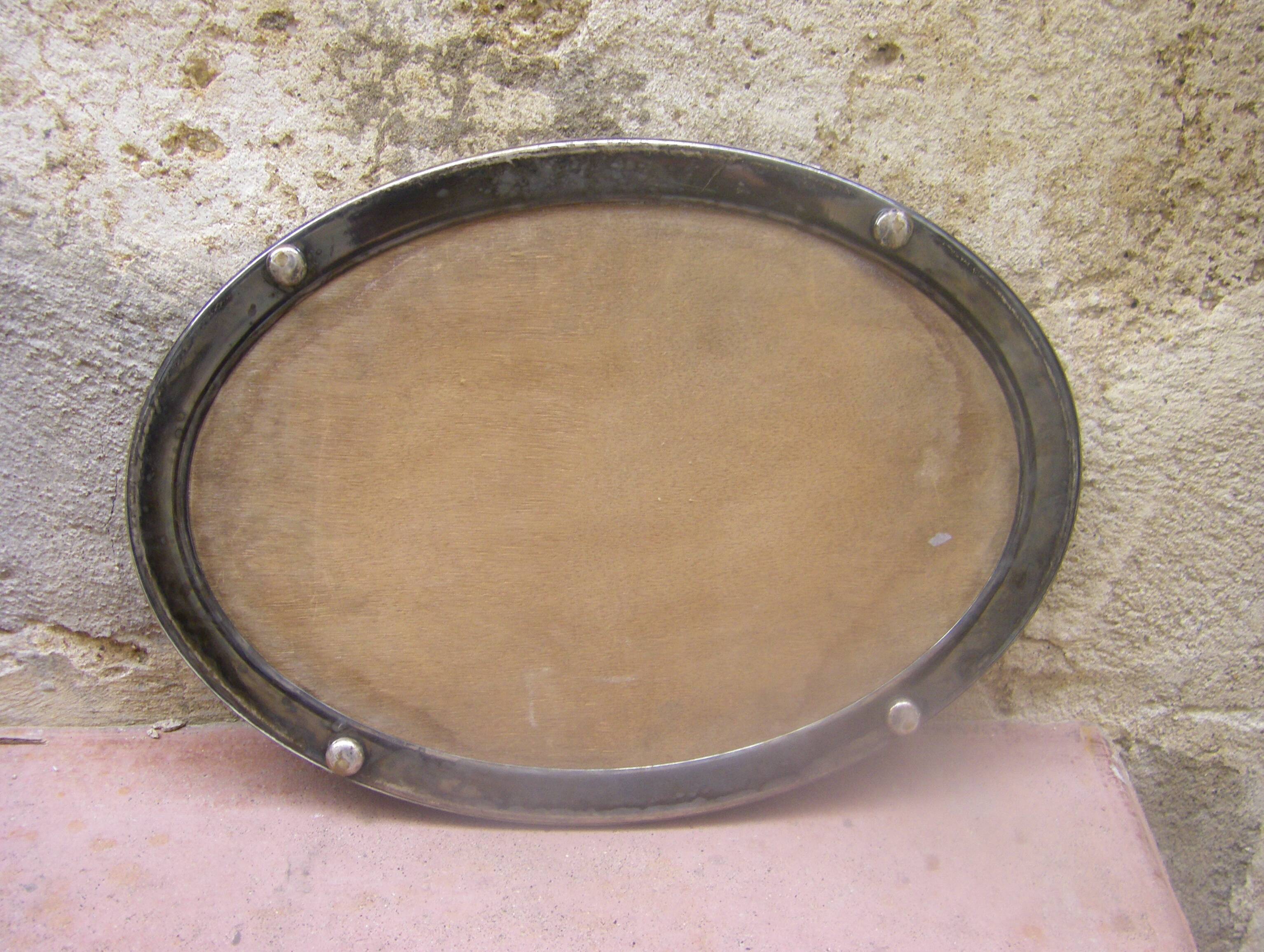 Old mirror tray "Art Deco"