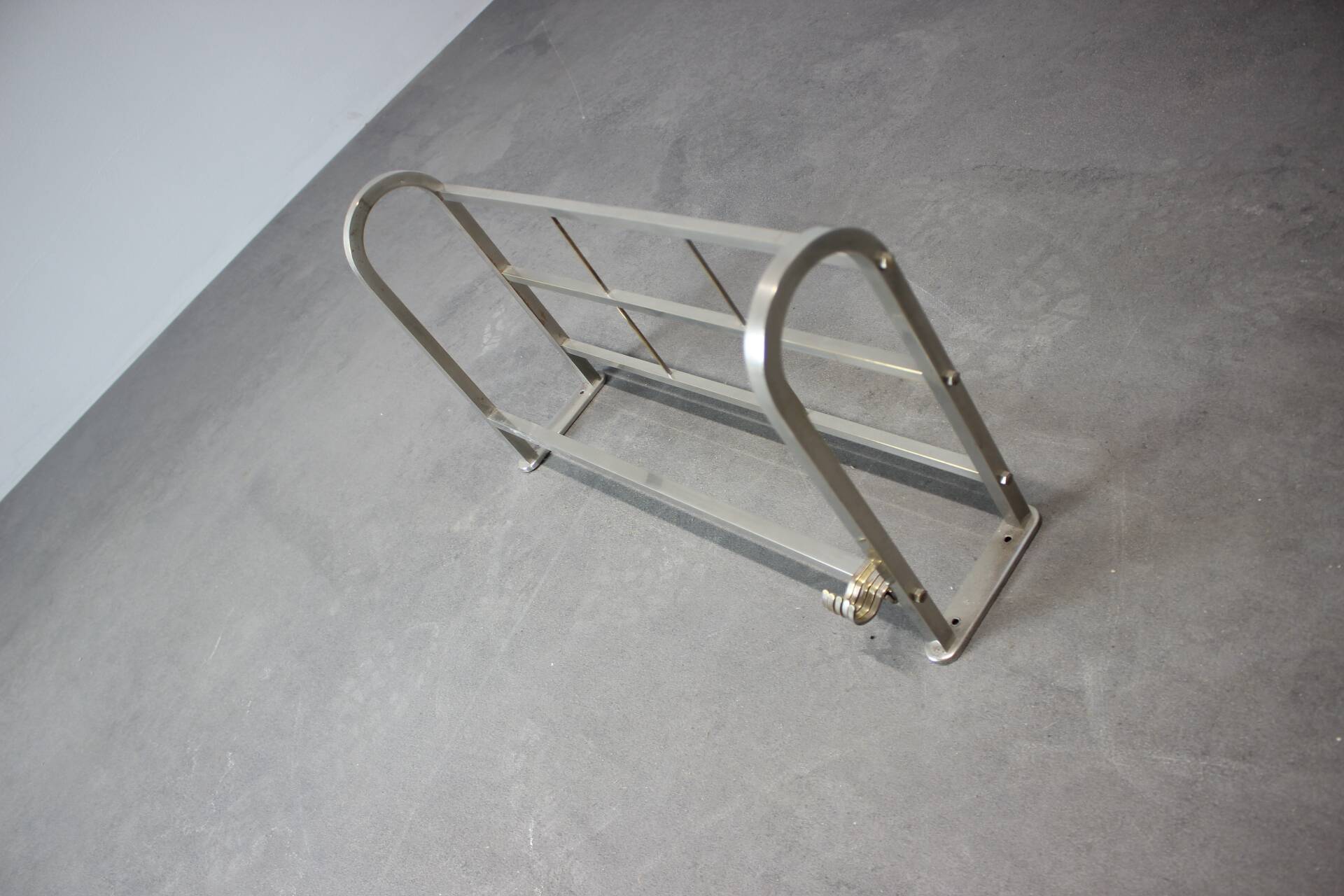 1930s Bauhaus chrome wall-mounted coat rack