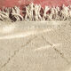 Berber carpet Beni Ouarain beige with dug patterns - 320x205cm