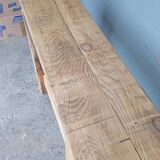 Brutalist console solid wood