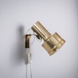 Pair of adjustable wall lamps designed by Per Sundstedt for Kosta Lampan