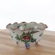 Antique coupe in majolica by Molaroni, Pesaro manufacture, Italy, late 19th century.