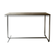 Table à manger, bureau tubulaire moderniste en métal chromé