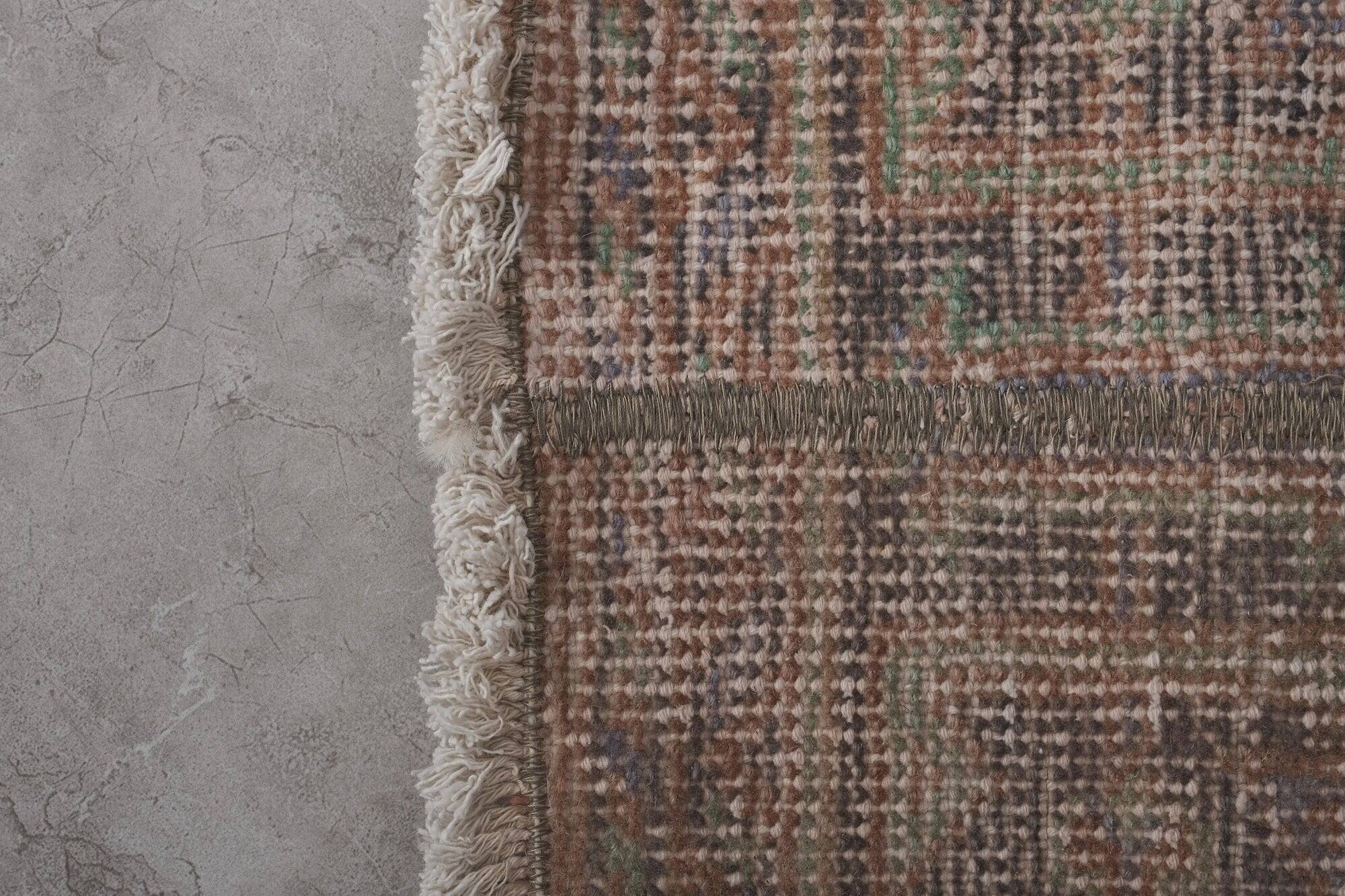 Vintage Turkish hallway rug 55x373 cm