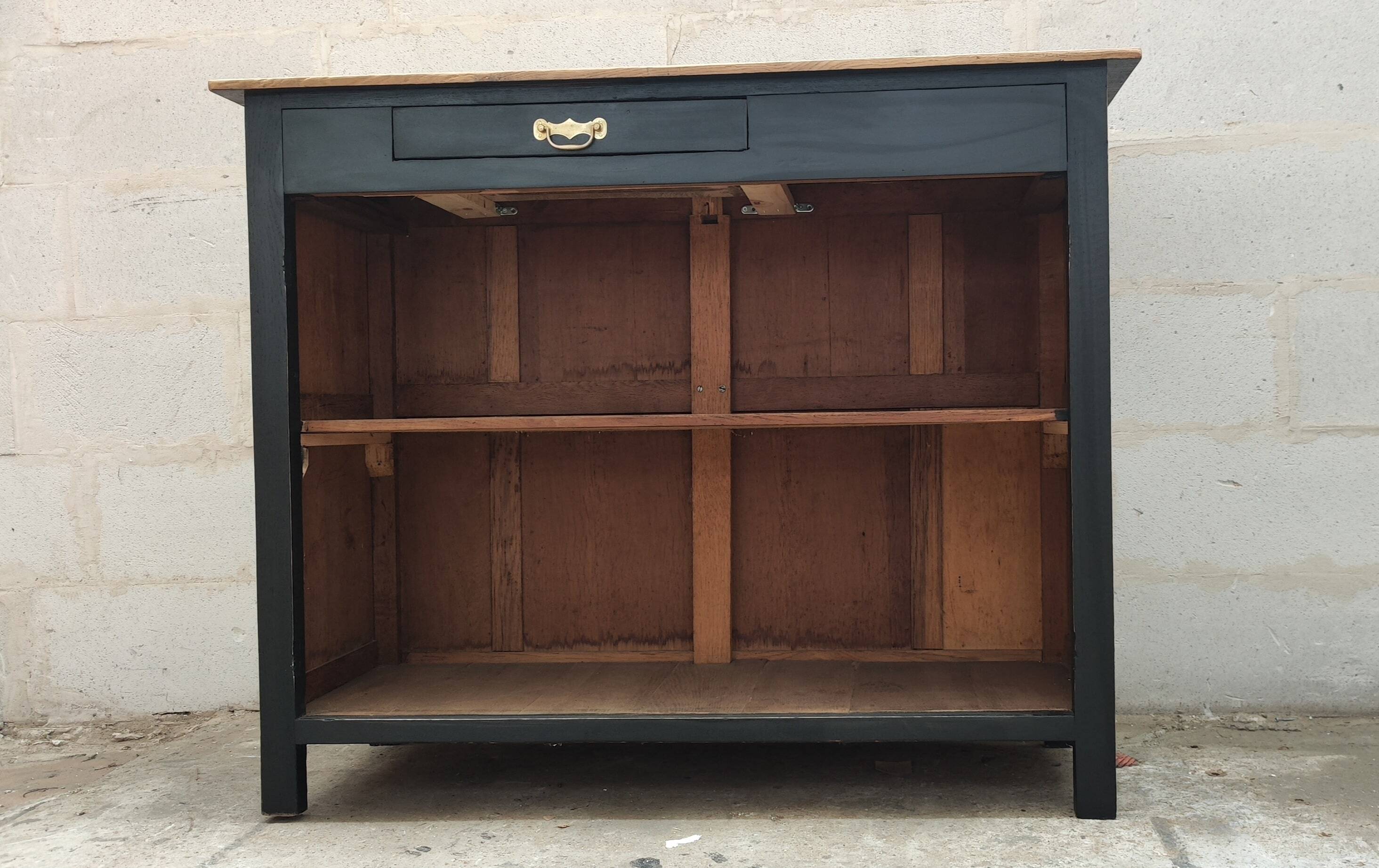 Cash counter commercial furniture black patina