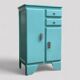 Mado turquoise sideboard vintage 1950