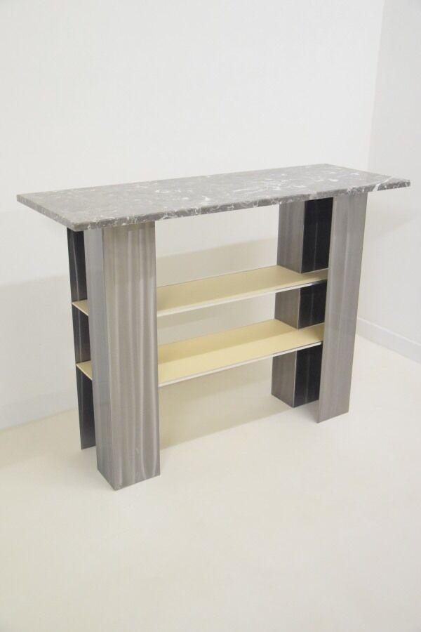Entry table - console - 80s - Italian design - Modernist minimalist