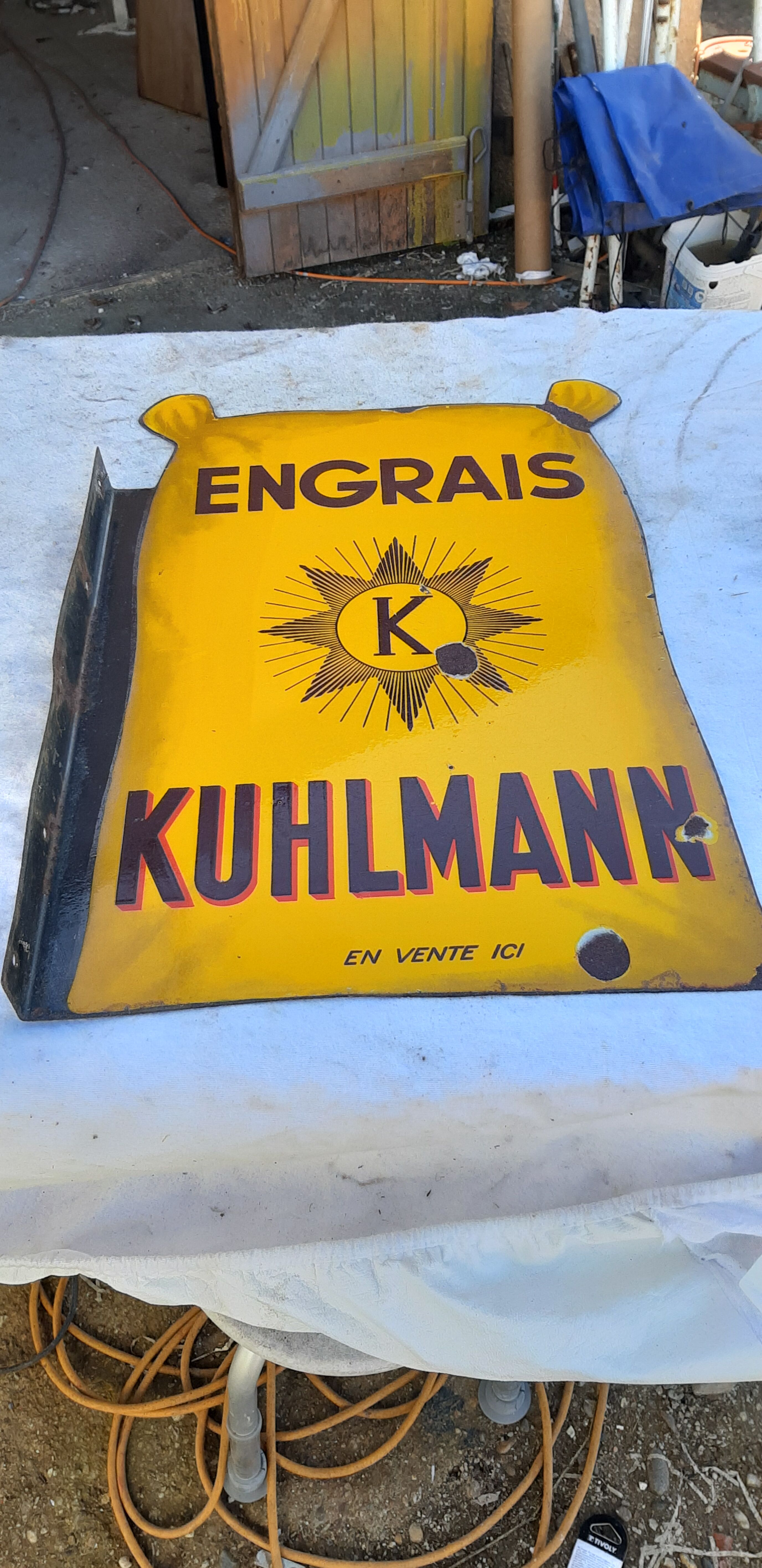 Enamelled plate Kuhlmann