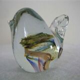Isle of Wight glass paperweight bird