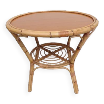 Rattan round table