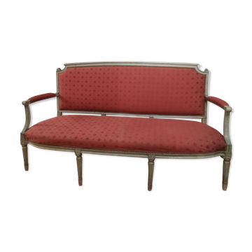 Louis XVI period bench sofa